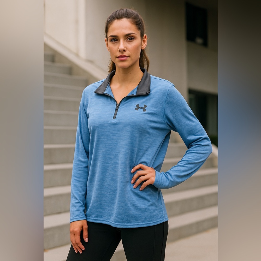 Under Armour Blue and Gray Sweater - Picture 9 of 10